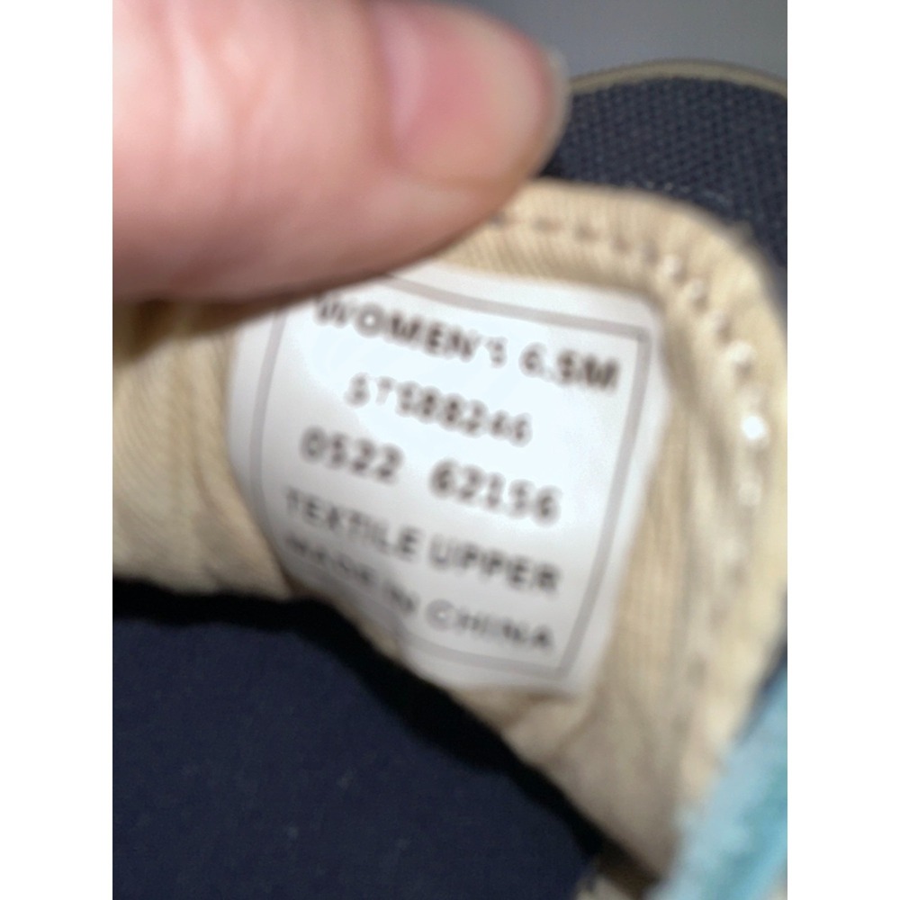 Sperry Crest Vibes Blue Twill Slip-On Sneakers Denim Size 6.5 Top Siders Shoes - Picture 5 of 7